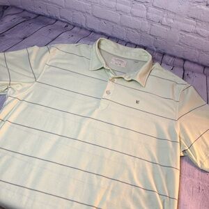 Linksoul Mint Green Striped Polo Shirt XL